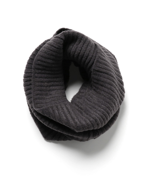 WEGO（ウィゴー）の「WEGO/リブスヌード（ネックウォーマー/スヌード・メンズ・キャメル/ホワイト/ワイン/ブラック/ダークグリーン/グレー/ネイビー/ダークグレー・FREE）」の16枚目の写真