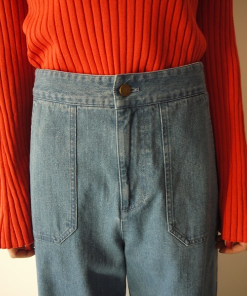 Banner Barrett(バナーバレット)の「ストレッチデニム バギーパンツ(デニムパンツ・レディース・ネイビー/ブルー・38/36)」の5枚目の写真