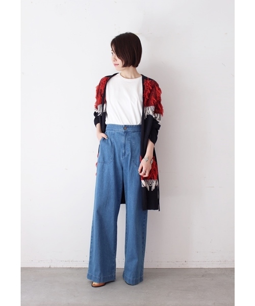 Banner Barrett(バナーバレット)の「ストレッチデニム バギーパンツ(デニムパンツ・レディース・ネイビー/ブルー・38/36)」の13枚目の写真