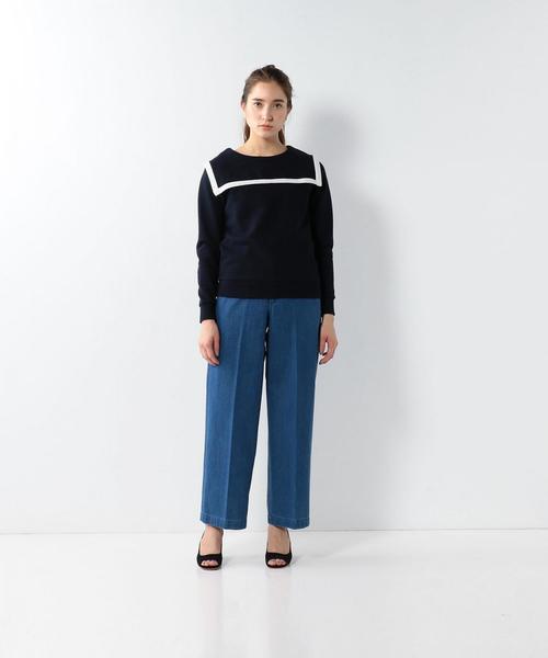Steven Alan コットン デニム ストレート パンツ L steven alan  