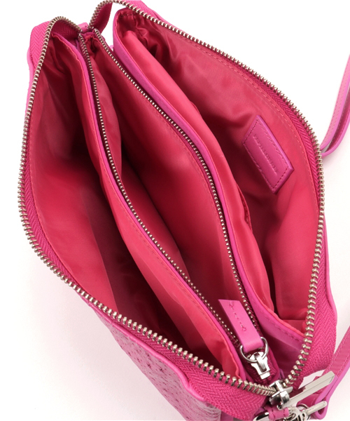 PAPILLONNER(パピヨネ)の「パンチングお財布ショルダー(ショルダーバッグ・レディース・ネイビー/ブラック/ピンク・FREE)」の6枚目の写真