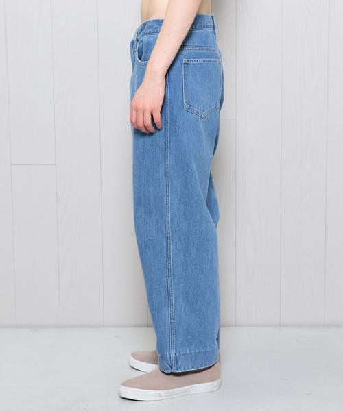 パンツ UNUSED BIO WASH BLEACH DENIM UNUSED（アンユーズド）の「＜UNUSED＞WASH BLEACH DENIM PANTS/ﾃﾞﾆﾑ