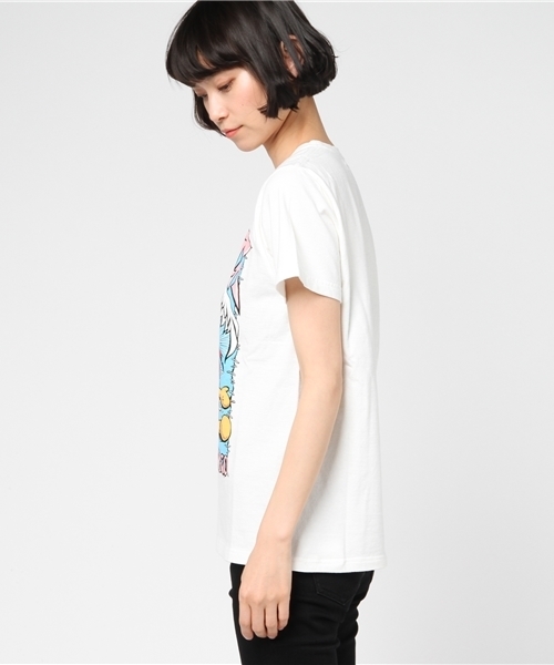HYSTERIC GLAMOUR(ヒステリックグラマー)の「ROYAL TRUX/JABBER JAW 3711 プリント Tシャツ(Tシャツ/カットソー・レディース・ホワイト/レッド/ブラック・FREE)」の6枚目の写真