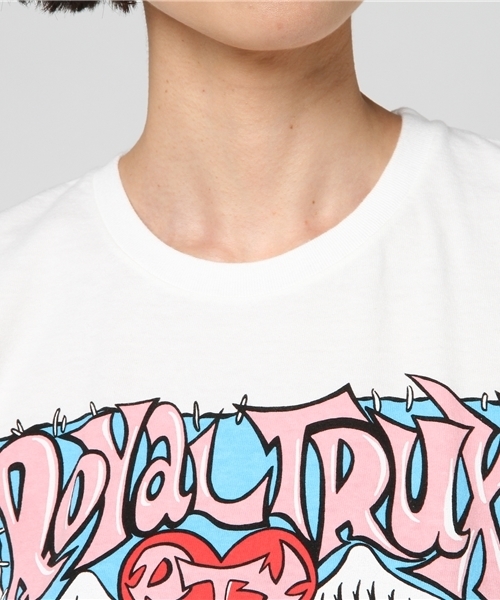 HYSTERIC GLAMOUR(ヒステリックグラマー)の「ROYAL TRUX/JABBER JAW 3711 プリント Tシャツ(Tシャツ/カットソー・レディース・ホワイト/レッド/ブラック・FREE)」の8枚目の写真