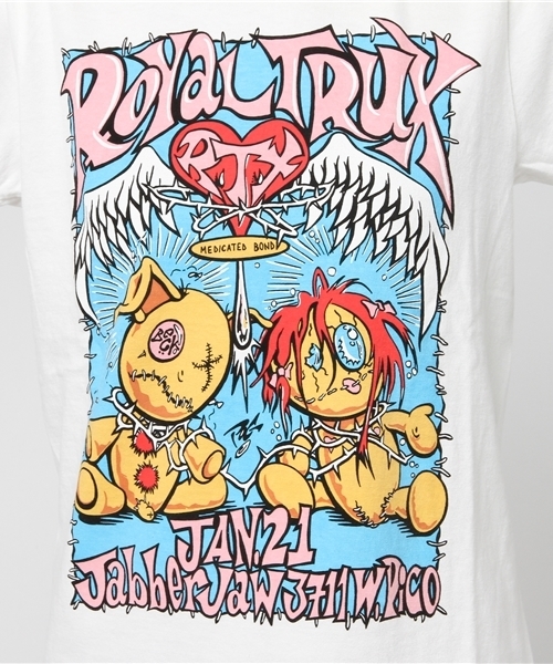 HYSTERIC GLAMOUR(ヒステリックグラマー)の「ROYAL TRUX/JABBER JAW 3711 プリント Tシャツ(Tシャツ/カットソー・レディース・ホワイト/レッド/ブラック・FREE)」の11枚目の写真