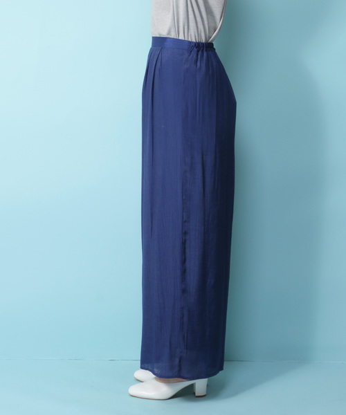 notch.（ノッチ）の「タックロングワイドパンツ （その他パンツ・レディース・オフホワイト/ボルドー/マスタード/ブラウン/ブラック/ネイビー・M/TM）」の20枚目の写真