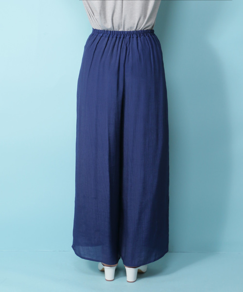notch.（ノッチ）の「タックロングワイドパンツ （その他パンツ・レディース・オフホワイト/ボルドー/マスタード/ブラウン/ブラック/ネイビー・M/TM）」の14枚目の写真