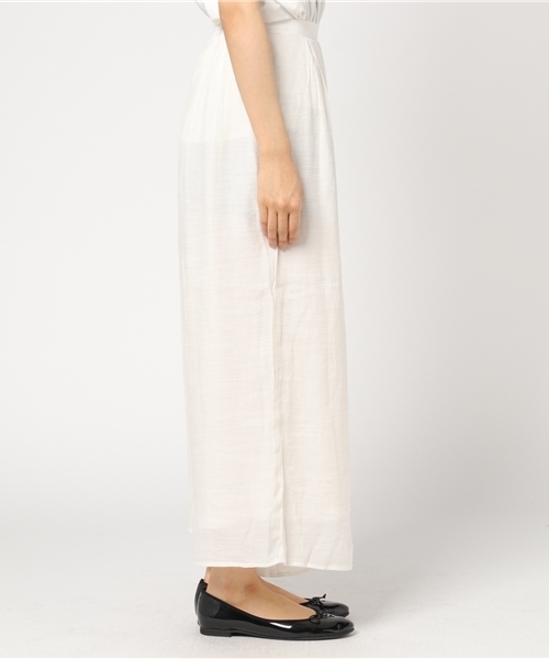 notch.（ノッチ）の「タックロングワイドパンツ （その他パンツ・レディース・オフホワイト/ボルドー/マスタード/ブラウン/ブラック/ネイビー・M/TM）」の8枚目の写真