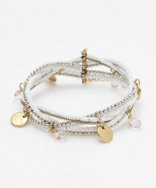 チャイハネ（チャイハネ）の「【チャイハネ】ティアーバングルブレスレット（バングル/リストバンド・レディース・ターコイズブルー/ブルー/ホワイト/カラフル/ブルー系その他・FREE）」の13枚目の写真