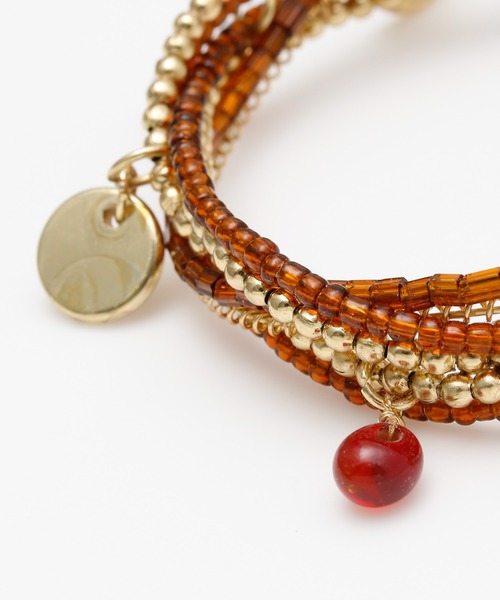 チャイハネ（チャイハネ）の「【チャイハネ】ティアーバングルブレスレット（バングル/リストバンド・レディース・ターコイズブルー/ブルー/ホワイト/カラフル/ブルー系その他・FREE）」の10枚目の写真