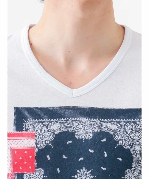 ペイズリープリントTシャツ ペイズリープリントTシャツ