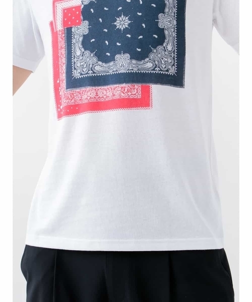 ペイズリープリントTシャツ ペイズリープリントTシャツ