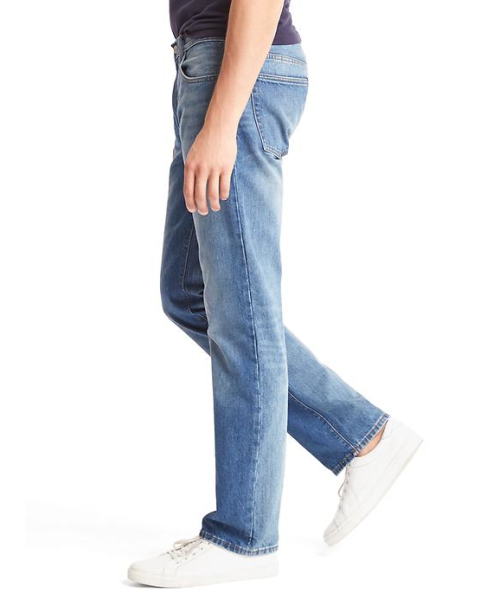 GAP（ギャップ）の「Gap Straight Fit Jeans（デニムパンツ・メンズ・インディゴブルー・31W 30L/32W 30L/33W 30L/34W 30L/30W 30L/29W 30L/31W 32L/34W 32L/28W 30L/36W 32L/33W 32L/32W 32L）」の4枚目の写真