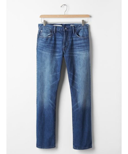 GAP（ギャップ）の「Gap Straight Fit Jeans（デニムパンツ・メンズ・インディゴブルー・31W 30L/32W 30L/33W 30L/34W 30L/30W 30L/29W 30L/31W 32L/34W 32L/28W 30L/36W 32L/33W 32L/32W 32L）」の5枚目の写真