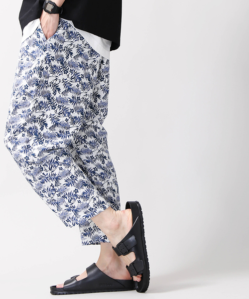 WEGO（ウィゴー）の「WEGO/リラックスリネンパターンパンツ（スラックス・メンズ・ホワイト/ブラック/グリーン/ワイン・MEDIUM/SMALL/LARGE）」の2枚目の写真