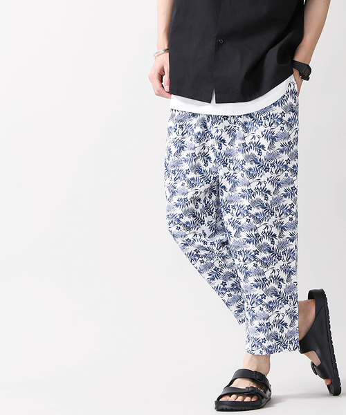 WEGO（ウィゴー）の「WEGO/リラックスリネンパターンパンツ（スラックス・メンズ・ホワイト/ブラック/グリーン/ワイン・MEDIUM/SMALL/LARGE）」の19枚目の写真