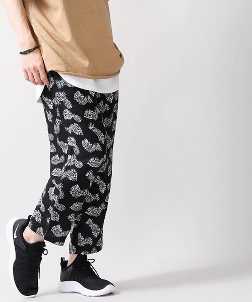 WEGO（ウィゴー）の「WEGO/リラックスリネンパターンパンツ（スラックス・メンズ・ホワイト/ブラック/グリーン/ワイン・MEDIUM/SMALL/LARGE）」の22枚目の写真