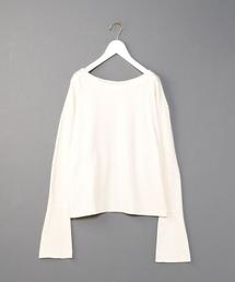 6 | ＜6(ROKU)＞∴FLARE SLEEVE PULLOVER/ﾌﾟﾙｵｰﾊﾞｰ(Tシャツ/カットソー)