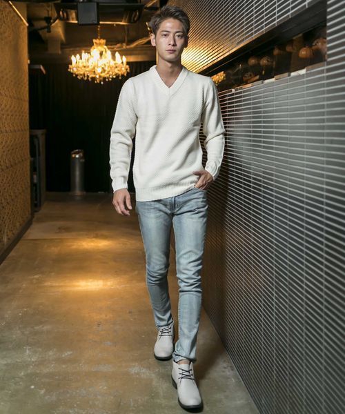 A.S.M（エーエスエム）の「【人気商品】スリムストレッチデニム（デニムパンツ・メンズ・ブルー系その他/ライトインディゴブルー/ダークインディゴブルー・48/50/52/46）」の22枚目の写真