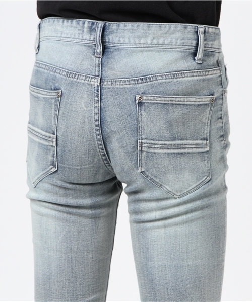 A.S.M（エーエスエム）の「【人気商品】スリムストレッチデニム（デニムパンツ・メンズ・ブルー系その他/ライトインディゴブルー/ダークインディゴブルー・48/50/52/46）」の11枚目の写真