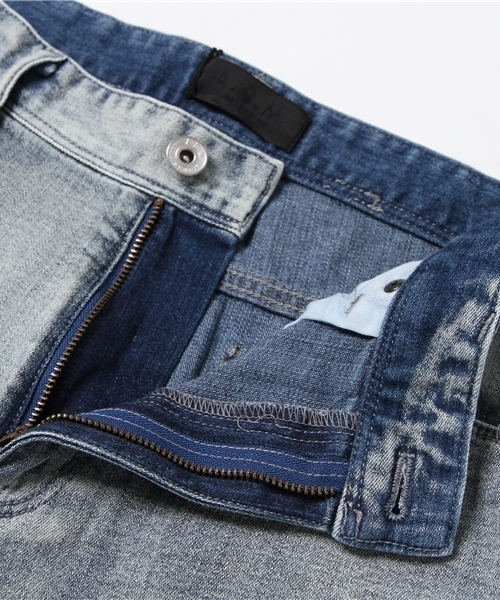 A.S.M（エーエスエム）の「【人気商品】スリムストレッチデニム（デニムパンツ・メンズ・ブルー系その他/ライトインディゴブルー/ダークインディゴブルー・48/50/52/46）」の5枚目の写真