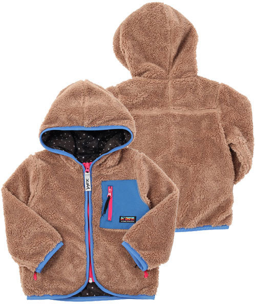 X-girl Stages（エックスガールステージス）の「FLUFFY JUMPER (4T～6T)（その他アウター・キッズ・ベージュ/ピンク/マルチ・4T/5T/6T）」の2枚目の写真