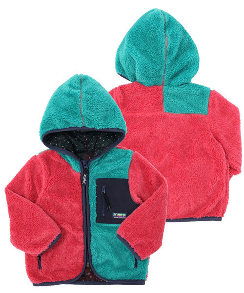 X-girl Stages（エックスガールステージス）の「FLUFFY JUMPER (4T～6T)（その他アウター・キッズ・ベージュ/ピンク/マルチ・4T/5T/6T）」の3枚目の写真