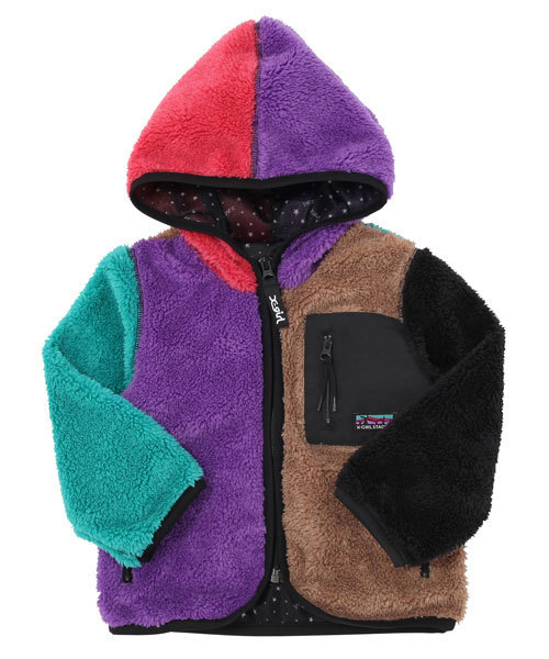 X-girl Stages（エックスガールステージス）の「FLUFFY JUMPER (4T～6T)（その他アウター・キッズ・ベージュ/ピンク/マルチ・4T/5T/6T）」の8枚目の写真