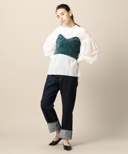 BEAUTY&YOUTH UNITED ARROWS - tan ニット ビスチェ BEAUTY&YOUTH UNITED ARROWS（ビューティーアンドユース