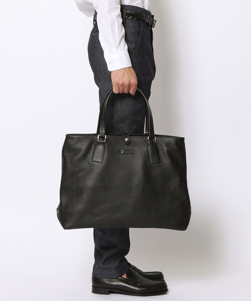 ダニエル&ボブ　トートバッグ　ブラック　シボ革 トゥモローランド別注　A4可 別注】Daniel&Bob×TOMORROWLAND BAIN ALCE レザーバッグ