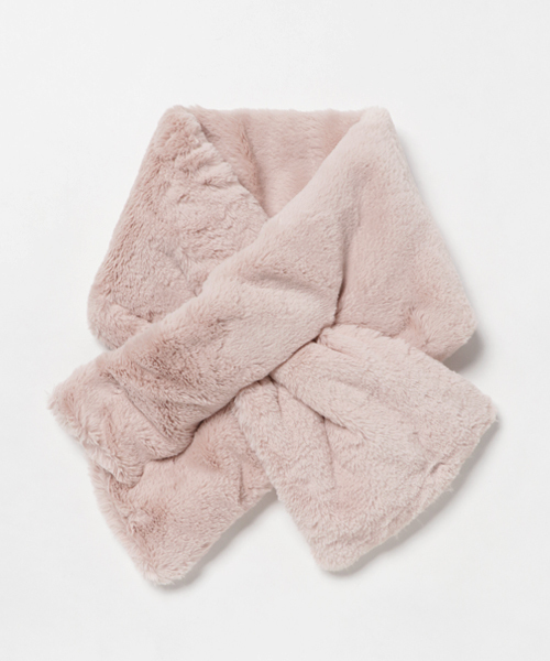 WEGO(ウィゴー)の「WEGO/ファーマフラー(マフラー・レディース・ブラック/ダークグリーン/パープル/グレー/オフホワイト/キャメル/ライトピンク/ワイン・FREE)」の16枚目の写真