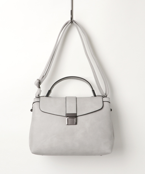 VitaFelice（ヴィータフェリーチェ）の「ワンハンドル2wayフラップハンドバッグ（ショルダーバッグ・レディース・グレー/ブルー/ピンク/ブラック・FREE）」の13枚目の写真