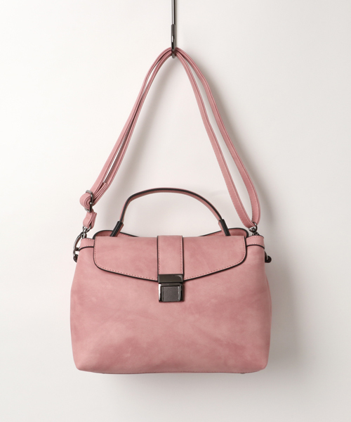 VitaFelice（ヴィータフェリーチェ）の「ワンハンドル2wayフラップハンドバッグ（ショルダーバッグ・レディース・グレー/ブルー/ピンク/ブラック・FREE）」の11枚目の写真