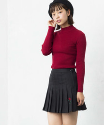 WEGO | WEGO/ローズ刺繍プリーツミニスカート(スカート)