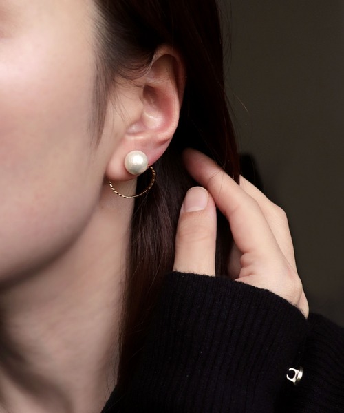 florist（フローリスト）の「3wayコットンパールサークル＆スクエアイヤークリップ（イヤリング・レディース・その他1/その他2/その他3/その他4・FREE）」の10枚目の写真