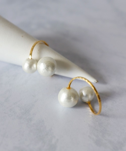 florist（フローリスト）の「3wayコットンパールサークル＆スクエアイヤークリップ（イヤリング・レディース・その他1/その他2/その他3/その他4・FREE）」の11枚目の写真