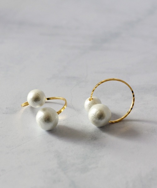 florist（フローリスト）の「3wayコットンパールサークル＆スクエアイヤークリップ（イヤリング・レディース・その他1/その他2/その他3/その他4・FREE）」の12枚目の写真