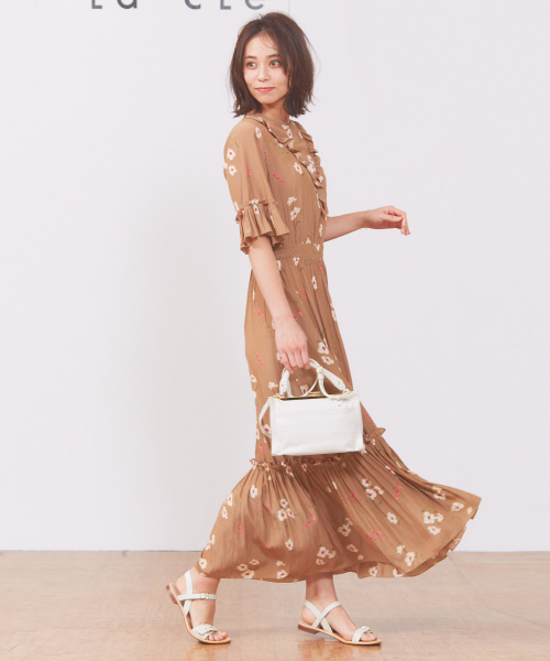 Rouge Vif ルージュヴィフ の フラワープリントワンピース ワンピース Wear