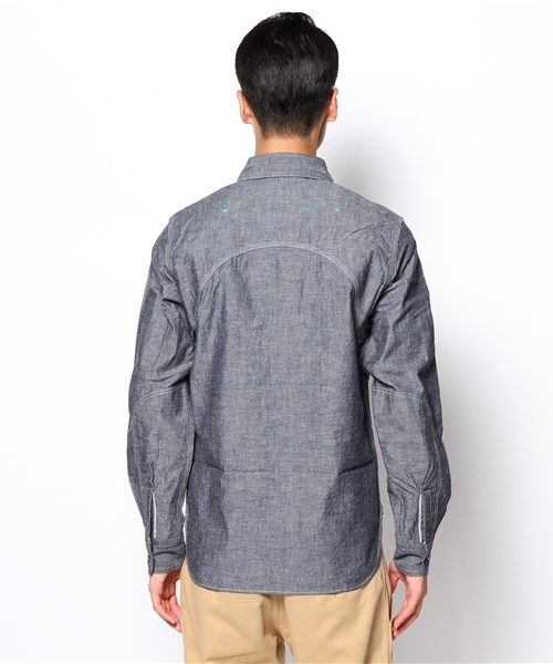 Nigel Cabourn（ナイジェルケーボン）の「Nigel Cabourn/MEDICAL SH(DUNGAREE/INDIGO)（シャツ/ブラウス・メンズ・インディゴブルー・44/48/46）」の3枚目の写真