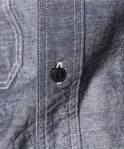 Nigel Cabourn（ナイジェルケーボン）の「Nigel Cabourn/MEDICAL SH(DUNGAREE/INDIGO)（シャツ/ブラウス・メンズ・インディゴブルー・44/48/46）」の7枚目の写真