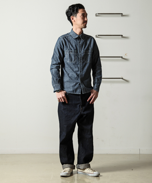 Nigel Cabourn（ナイジェルケーボン）の「Nigel Cabourn/MEDICAL SH(DUNGAREE/INDIGO)（シャツ/ブラウス・メンズ・インディゴブルー・44/48/46）」の8枚目の写真