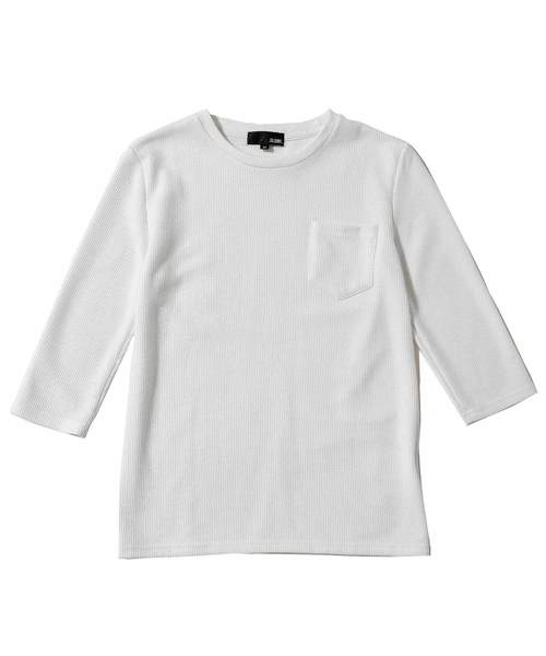 JOKER(ジョーカー)の「抗菌防臭加工ワッフルロング丈クルーネック半袖Tシャツ カットソー(Tシャツ/カットソー・メンズ・ブラック/ベージュ/オフホワイト/カーキ/ピンク/ブルー系その他・L/M/XL)」の9枚目の写真