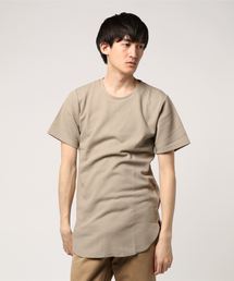 抗菌防臭加工ワッフルロング丈クルーネック半袖Tシャツ カットソー