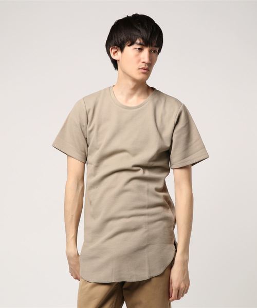 JOKER(ジョーカー)の「抗菌防臭加工ワッフルロング丈クルーネック半袖Tシャツ カットソー(Tシャツ/カットソー・メンズ・ブラック/ベージュ/オフホワイト/カーキ/ピンク/ブルー系その他・L/M/XL)」の1枚目の写真