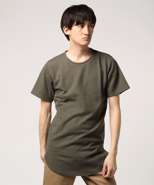 JOKER(ジョーカー)の「抗菌防臭加工ワッフルロング丈クルーネック半袖Tシャツ カットソー(Tシャツ/カットソー・メンズ・ブラック/ベージュ/オフホワイト/カーキ/ピンク/ブルー系その他・L/M/XL)」の4枚目の写真