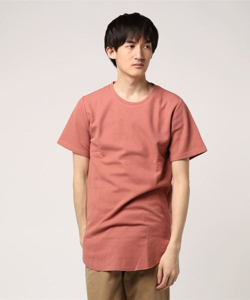 JOKER(ジョーカー)の「抗菌防臭加工ワッフルロング丈クルーネック半袖Tシャツ カットソー(Tシャツ/カットソー・メンズ・ブラック/ベージュ/オフホワイト/カーキ/ピンク/ブルー系その他・L/M/XL)」の6枚目の写真