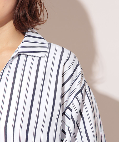 apres jour（アプレジュール）の「ストライプBIGシャツ【ZOZOTOWN限定アイテム】（シャツ/ブラウス・レディース・レッド/ベージュ/ネイビー・フリー）」の19枚目の写真