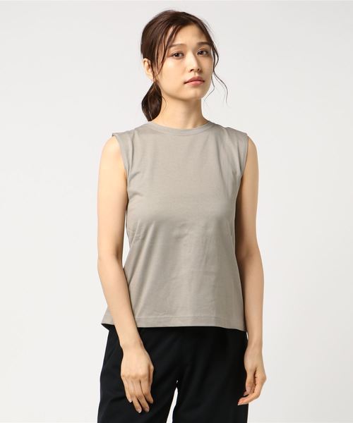 SLOBE IENA(スローブイエナ)の「バックレースアップノースリーブプルオーバー◆(Tシャツ/カットソー・レディース・ホワイト/カーキ/イエロー・FREE)」の9枚目の写真