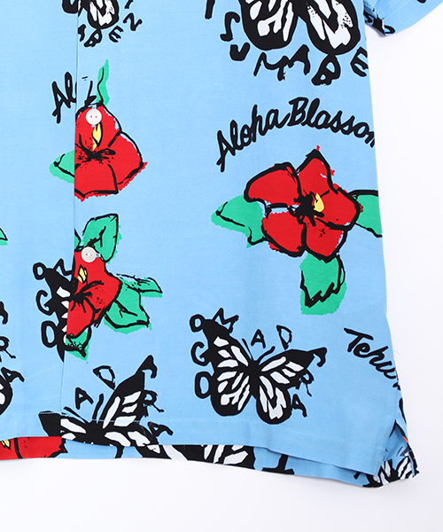アロハブロッサム シャツ40 M TEHU SHORT ilmari イルマリ aloha blossom（アロハブロッサム）の「【Aloha Blossom】TEHU