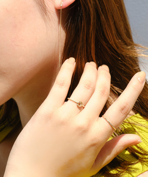 JUPITER（ジュピター）の「【K10】天然石スターダストリング/クォーツ（リング・レディース・ブラウン/クリア・#7/#9/#11/#13）」の7枚目の写真